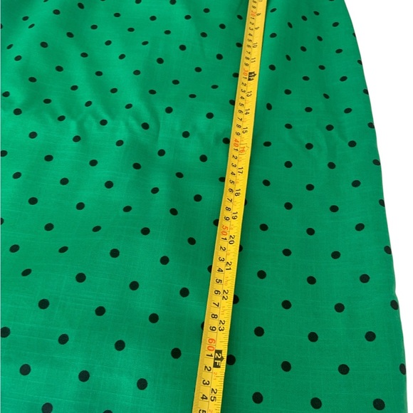 Jeremy Scott Green and Black Polka Dot Pencil Skirt - Picture 6 of 8